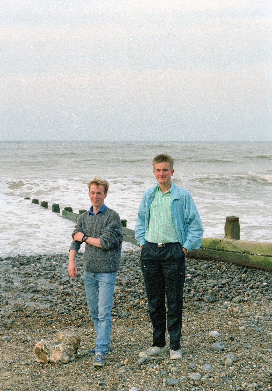 Martin and Nosher from A Trip to the Beach, East Runton, Norfolk - 6th July 1988
