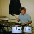 Nosher plays more drums, Soman-Wherry and a Drumkit, Norwich and Red House, Norfolk - 22nd July 1988