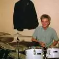 Nosher plays drums, Soman-Wherry and a Drumkit, Norwich and Red House, Norfolk - 22nd July 1988