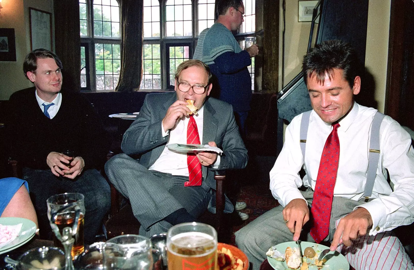 Simon 'Burton' Berry and Mike Perkins, from Nosher Leaves Soman-Wherry Press, Norwich - 3rd August 1988