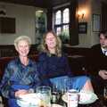 Valerie, Big Sue and Simon, Nosher Leaves Soman-Wherry Press, Norwich - 3rd August 1988