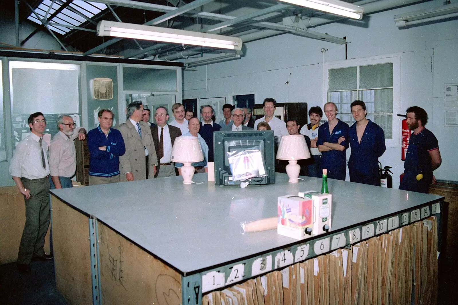 Leslie's presents on a layout table, from Nosher Leaves Soman-Wherry Press, Norwich - 3rd August 1988