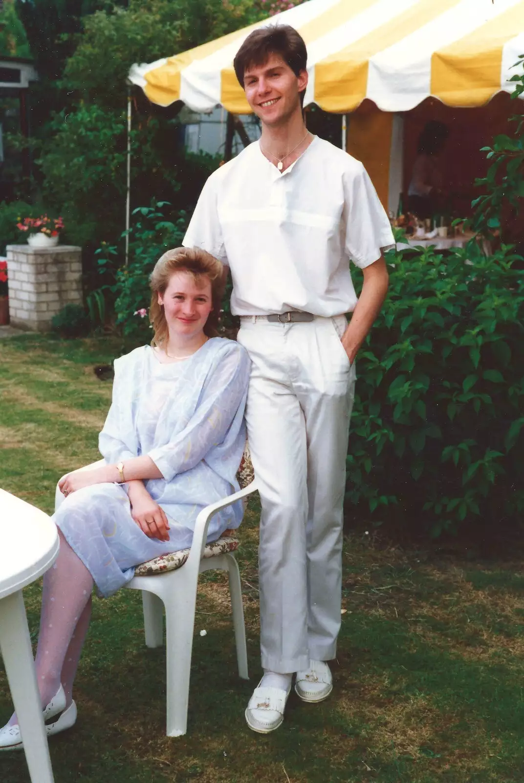 Maria and Sean, from Mother and Mike's Wedding Reception, Bransgore, Dorset - 20th August 1988