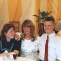 Sis, Mother and Nosher, Mother and Mike's Wedding Reception, Bransgore, Dorset - 20th August 1988