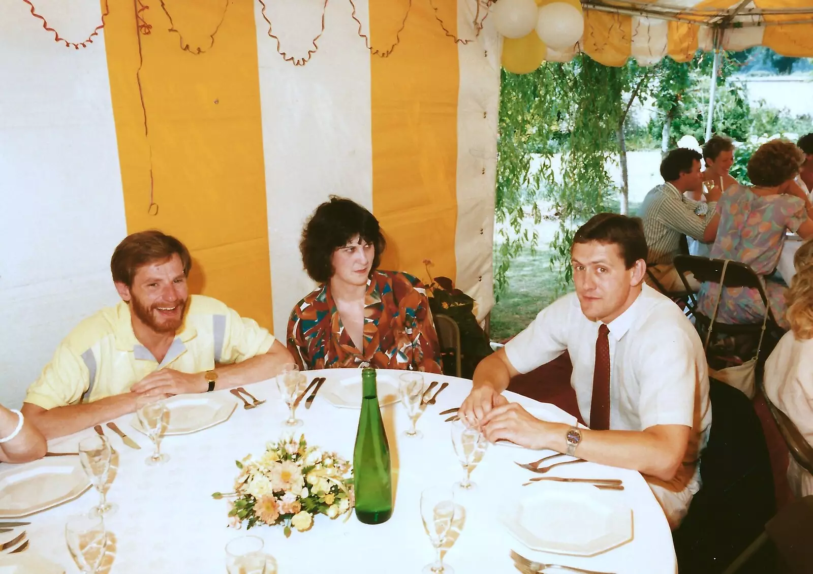 More wedding guests, from Mother and Mike's Wedding Reception, Bransgore, Dorset - 20th August 1988