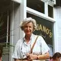 Grandmother outside a restaurant somewhere, Mother and Mike's Wedding Reception, Bransgore, Dorset - 20th August 1988