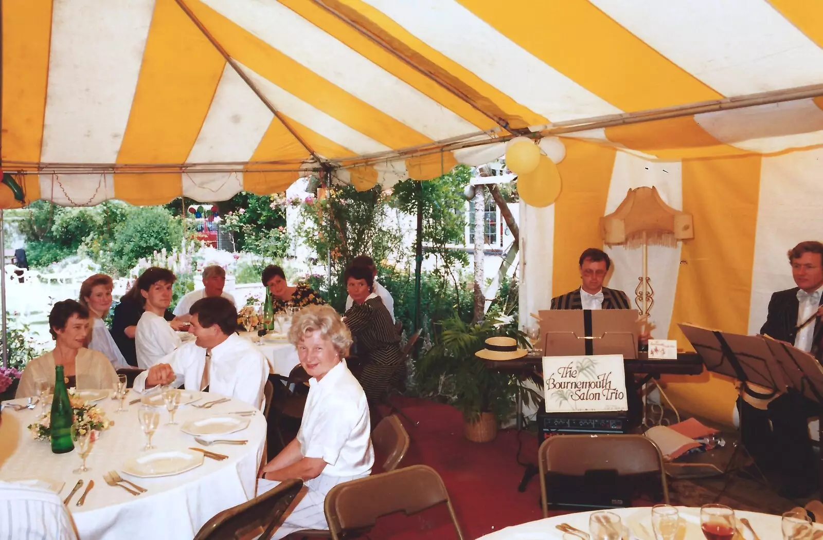 Grandmother and the Bournemouth Salon Trio, from Mother and Mike's Wedding Reception, Bransgore, Dorset - 20th August 1988