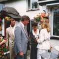 More chatting, Mother and Mike's Wedding Reception, Bransgore, Dorset - 20th August 1988