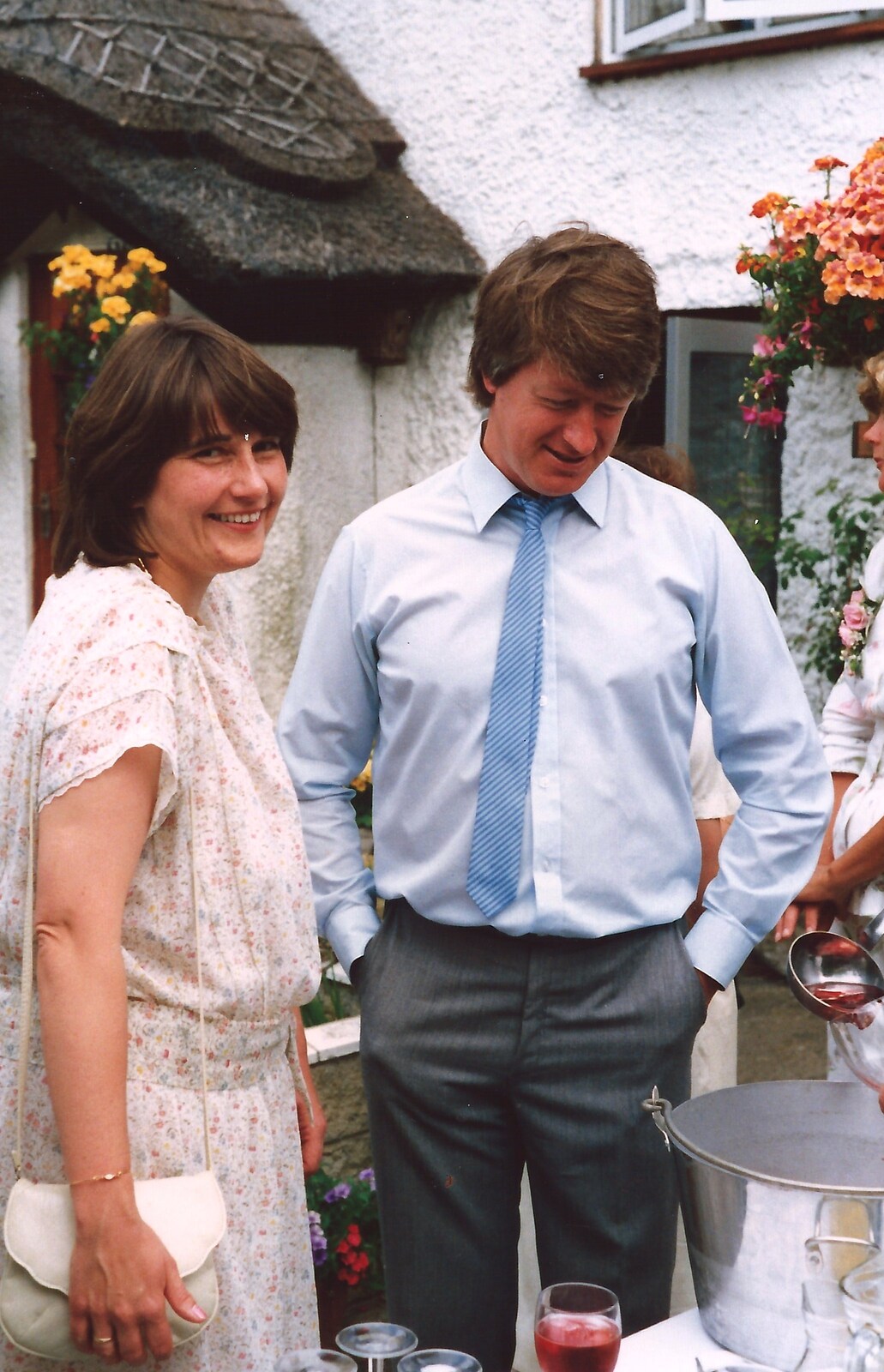 Neil and Caroline from Mother and Mike's Wedding Reception, Bransgore, Dorset - 20th August 1988