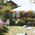 The marquee in the garden, Mother and Mike's Wedding Reception, Bransgore, Dorset - 20th August 1988