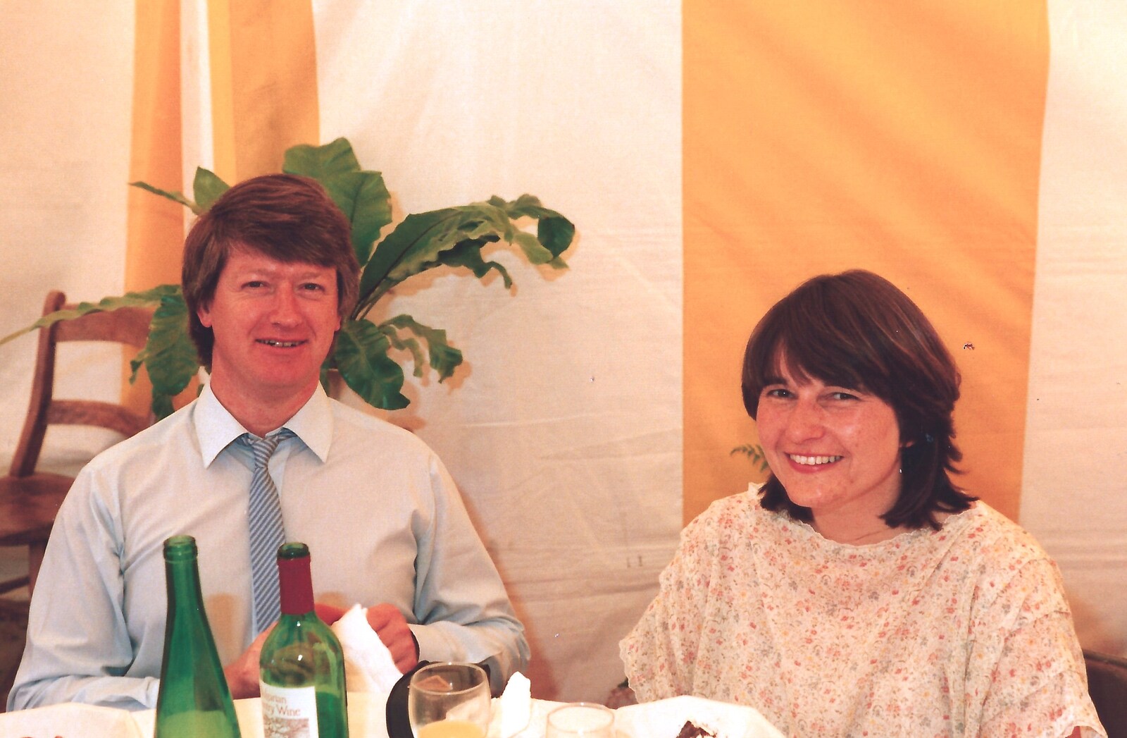 Neil and Caroline from Mother and Mike's Wedding Reception, Bransgore, Dorset - 20th August 1988