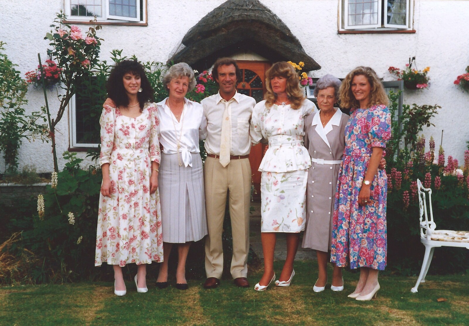 Mike's family from Mother and Mike's Wedding Reception, Bransgore, Dorset - 20th August 1988