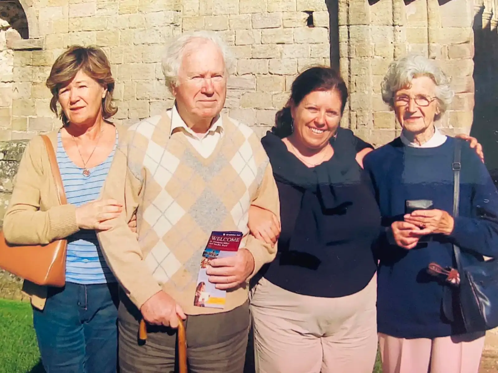 Judith with Uncle James, from A Late 1980s Miscellany, Barton on Sea, Burton and Elsewhere - 1st September 1988