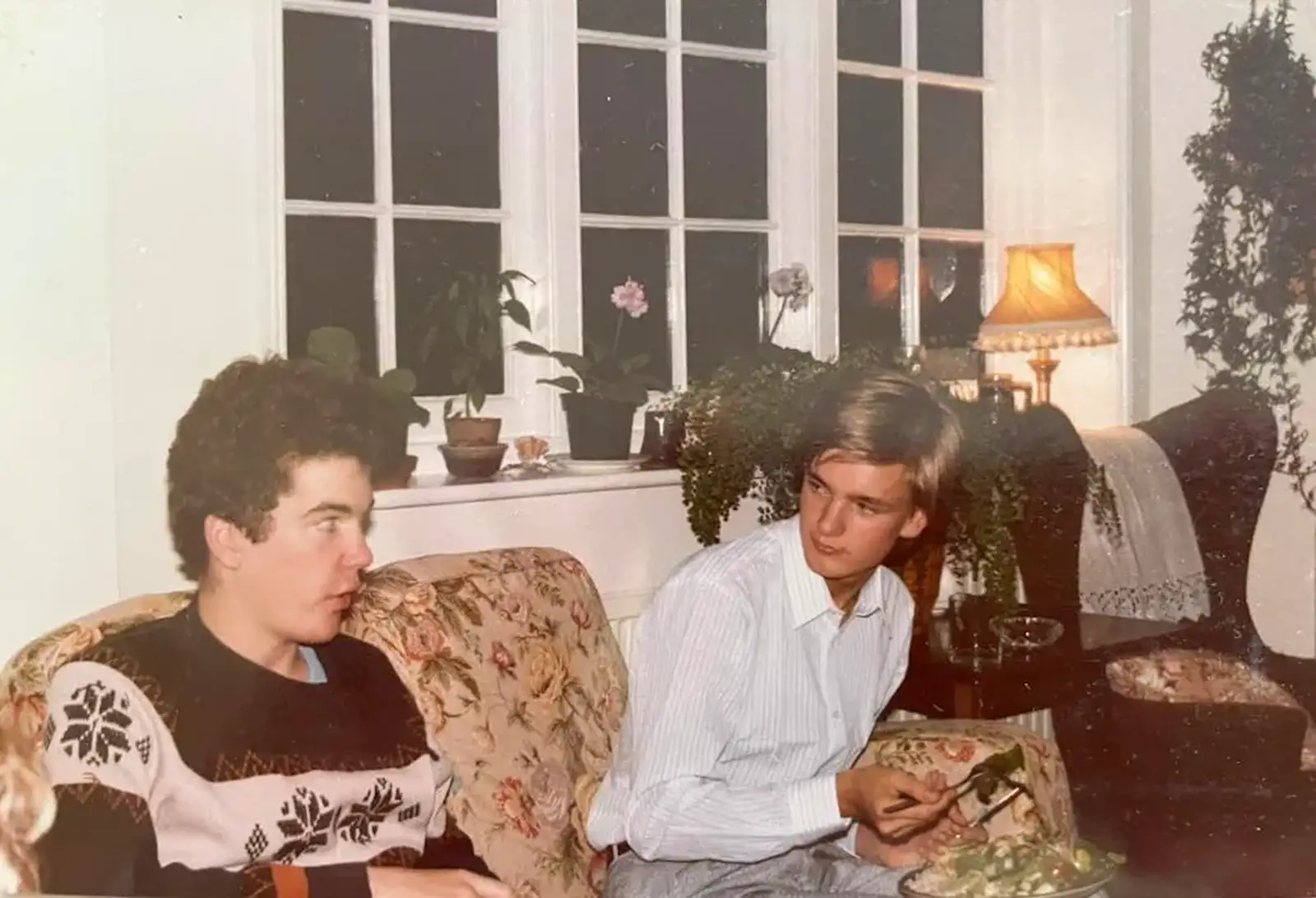 Jon and Nosher at the 18th birthday, 1985 , from A Late 1980s Miscellany, Barton on Sea, Burton and Elsewhere - 1st September 1988