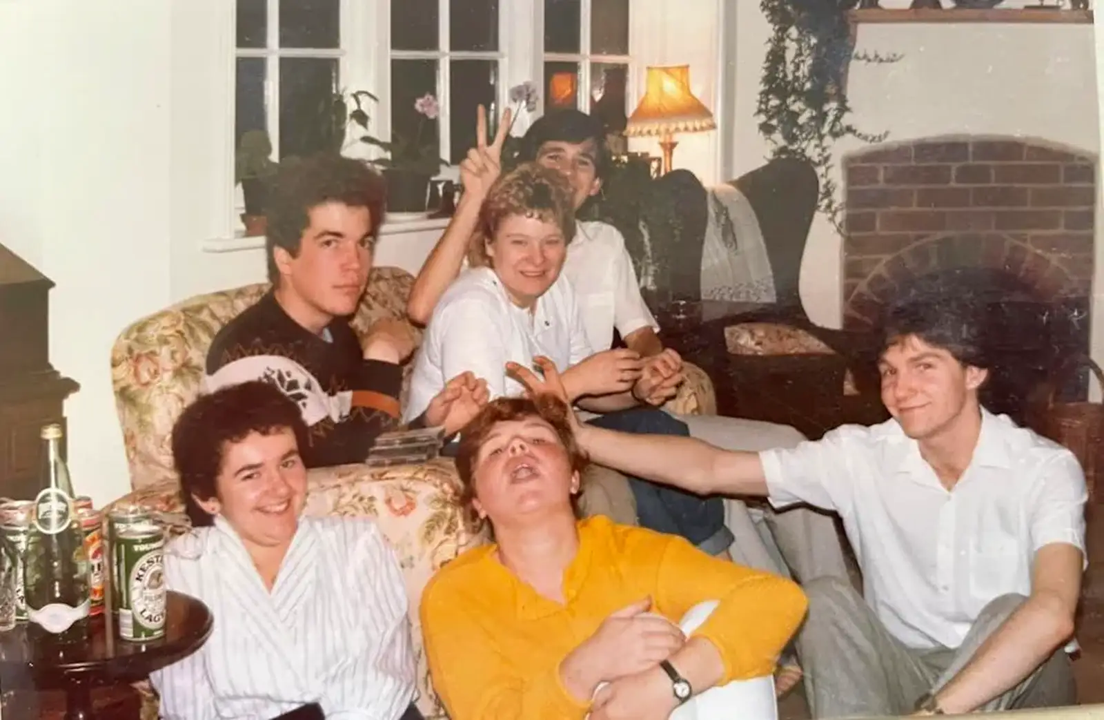 Sis joins the crowd at Nosher's 18th, from A Late 1980s Miscellany, Barton on Sea, Burton and Elsewhere - 1st September 1988