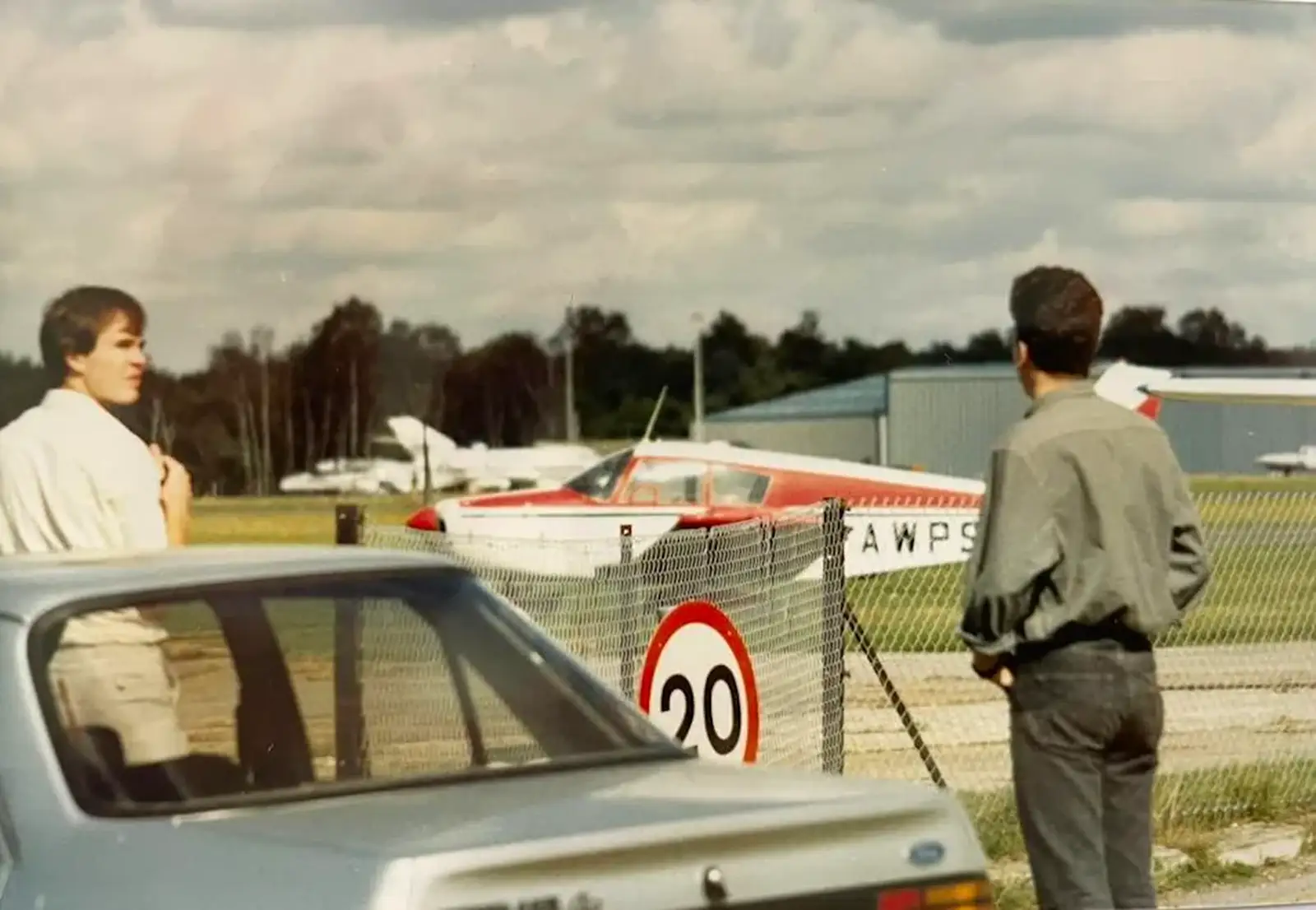 Phil and Jon look at planes, from A Late 1980s Miscellany, Barton on Sea, Burton and Elsewhere - 1st September 1988