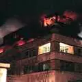 The smouldering roof of Dingles, Uni: The Fire-Bombing of Dingles, Plymouth, Devon - 19th December 1988