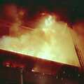 More intense fire and hot blue flames, Uni: The Fire-Bombing of Dingles, Plymouth, Devon - 19th December 1988