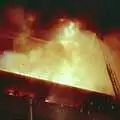 More intense fire and hot blue flames, Uni: The Fire-Bombing of Dingles, Plymouth, Devon - 19th December 1988