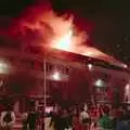 The top-floor fire gets worse, Uni: The Fire-Bombing of Dingles, Plymouth, Devon - 19th December 1988