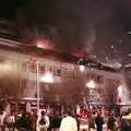 There's quite a crowd watching the smoke, Uni: The Fire-Bombing of Dingles, Plymouth, Devon - 19th December 1988