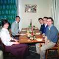 The dinner party, Uni: A Dinner Party, Harbertonford and Buckfastleigh, Devon - 24th December 1988