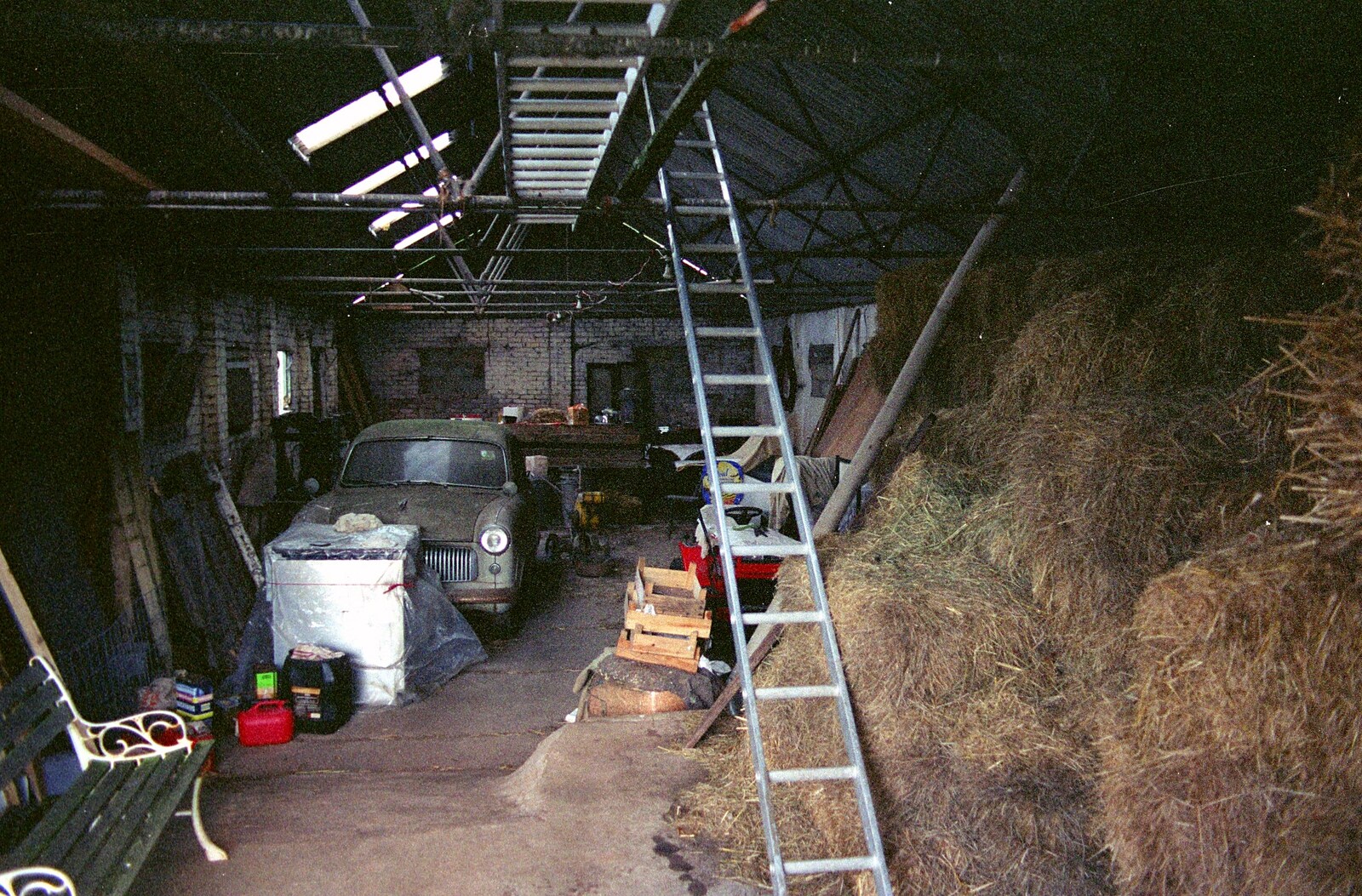 Another view of the shed from Uni: A Dinner Party, Harbertonford and Buckfastleigh, Devon - 24th December 1988
