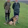 Diana, Nosher and Marty, Christmas at Pitt Farm, Harbertonford, Devon - 25th December 1988