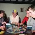 Nosher (right, with eyes closed), Christmas at Pitt Farm, Harbertonford, Devon - 25th December 1988