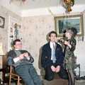 Hamish, Phil and Jenny - Hamish's sister, New Year's Eve at Hamish's, New Milton, Hampshire - 31st December 1988