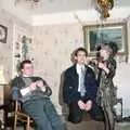 Hamish, Phil and Jenny - Hamish's sister, New Year's Eve at Hamish's, New Milton, Hampshire - 31st December 1988