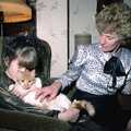 Hamish's mum goes for a cat secret fur rub, New Year's Eve at Hamish's, New Milton, Hampshire - 31st December 1988