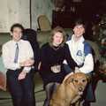 Phil, Maria and Sean, New Year's Eve at Hamish's, New Milton, Hampshire - 31st December 1988