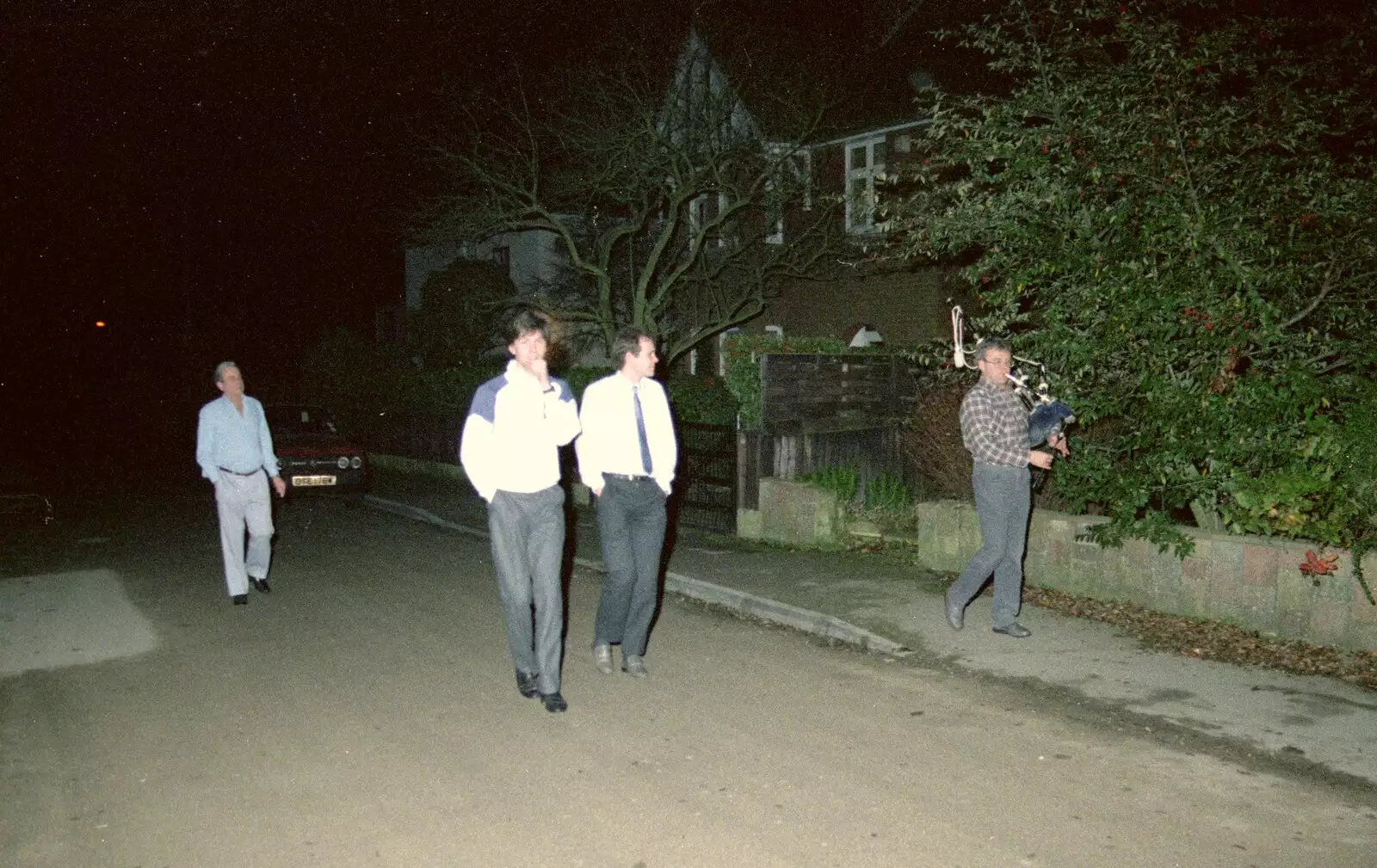 Roaming around the streets of New Milton, from New Year's Eve at Hamish's, New Milton, Hampshire - 31st December 1988