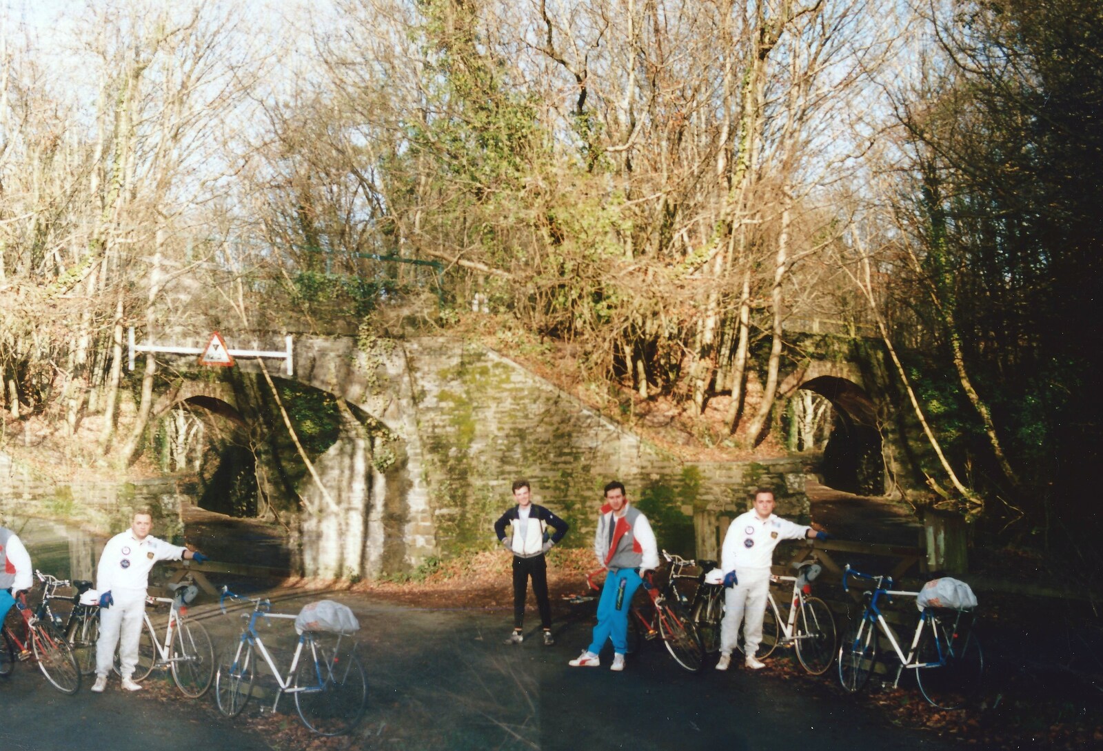A camera error makes for an interesting photo from Uni: A Ride on the Plym Valley Cycle Path, Plymstock, Devon - 26th February 1989