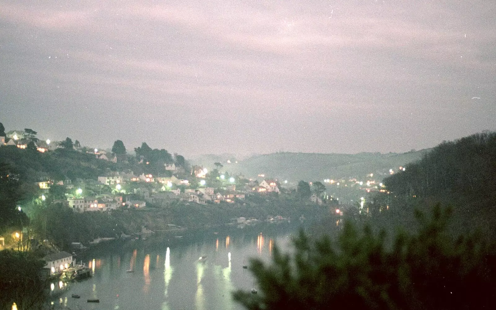 A view of Noss Mayo in Devon, from Uni: Wembury and Slapton, Devon - 18th March 1989