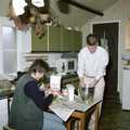 Nosher makes some pastry in the kitchen of Pitt Farm, Uni: Wembury and Slapton, Devon - 18th March 1989