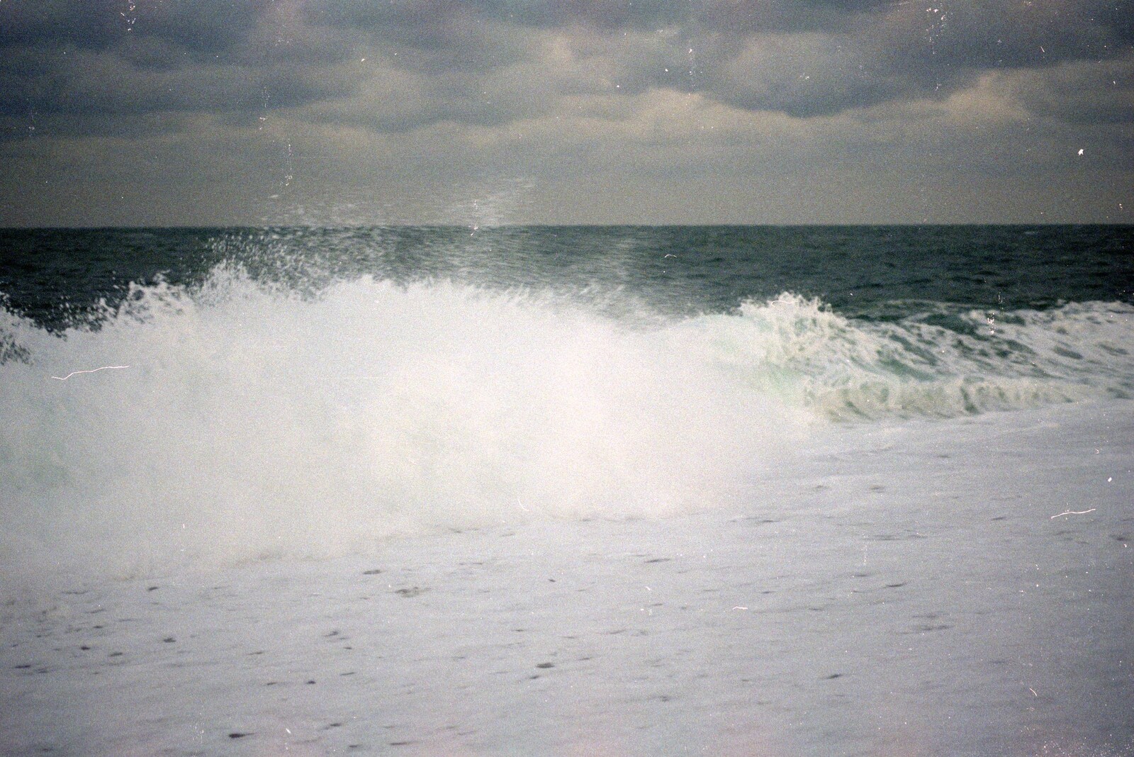 Some stormy sea action from Uni: Wembury and Slapton, Devon - 18th March 1989