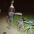 Jon on Fernhill Lane, with our bikes, Barton-on-Sea and Farnborough Miscellany, Hampshire - 26th March 1989