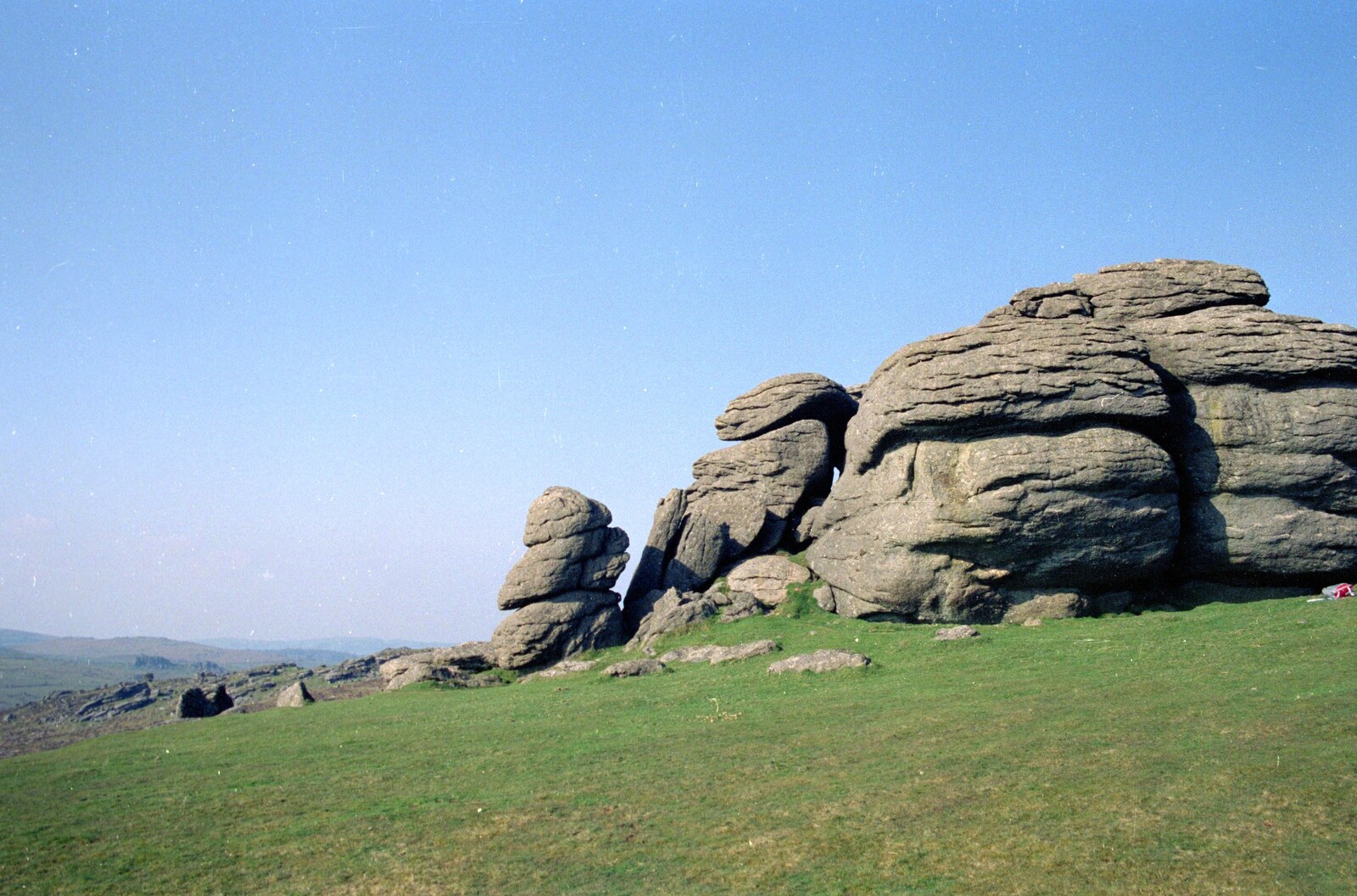 Another view of Hay Tor from Uni: Dartmoor Night and Day, Dartmouth and a bit of Jiu Jitsu, Devon - 29th April 1989