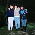 Kate, Caroline and Jackie at Postbridge, Uni: Dartmoor Night and Day, Dartmouth and a bit of Jiu Jitsu, Devon - 29th April 1989