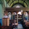 1989 Andrew Crosbie in the pulpit in St. Pancras Church, Widdecombe