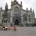 In a square, Uni: A Trip To Glasgow and Edinburgh, Scotland - 15th May 1989