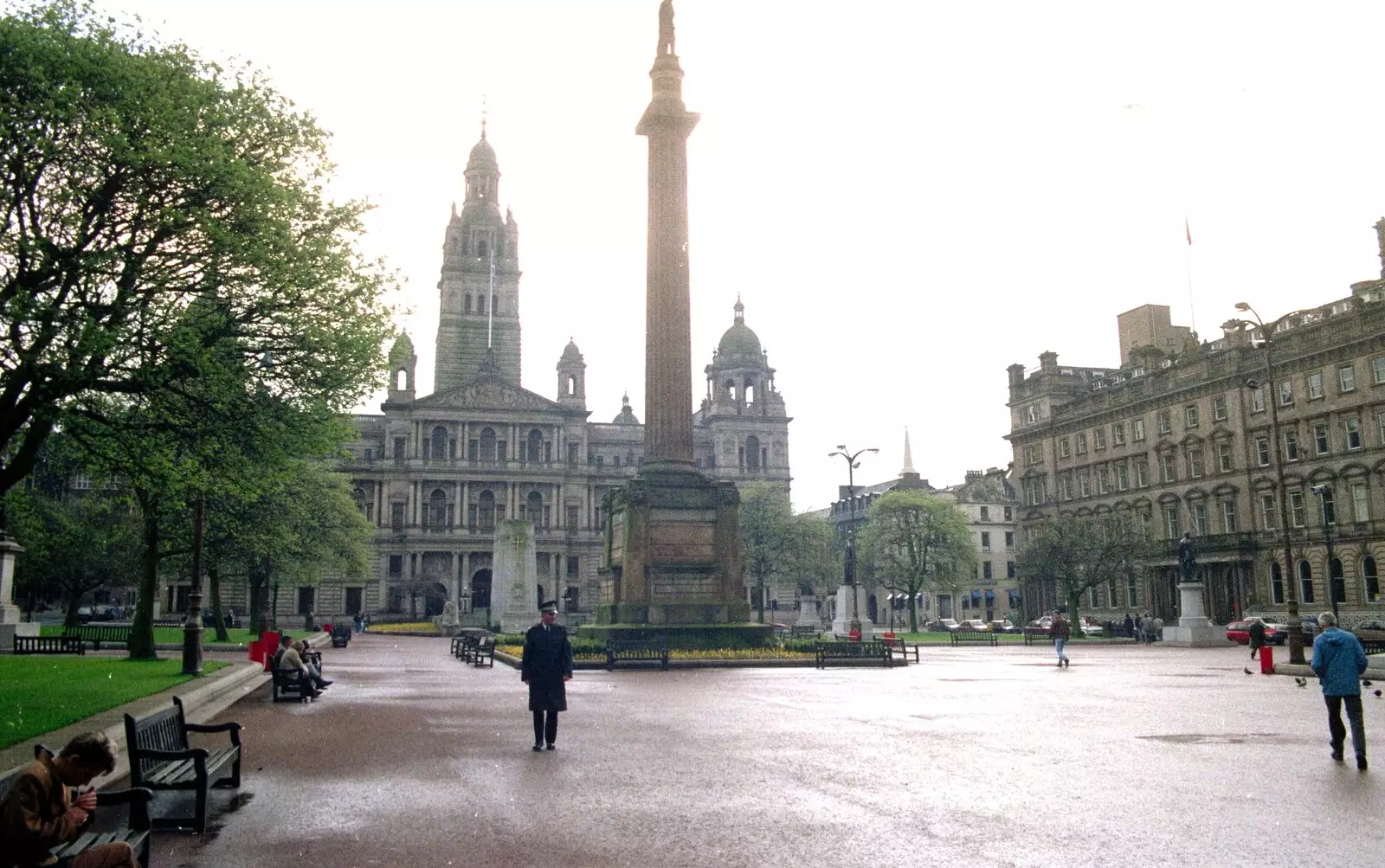 George's Square, Glasgow, from Uni: A Trip To Glasgow and Edinburgh, Scotland - 15th May 1989