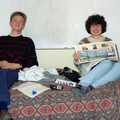 Uni: A Trip To Glasgow and Edinburgh, Scotland - 15th May 1989, Nosher and Angela