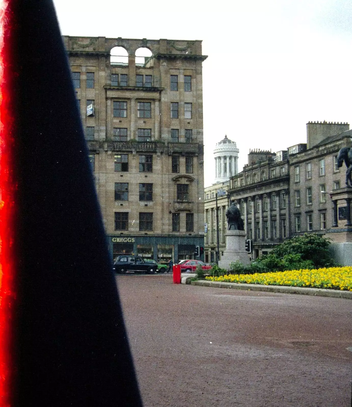 An accidental corner of George's Square, from Uni: A Trip To Glasgow and Edinburgh, Scotland - 15th May 1989