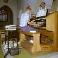 Organ action in St. Peter's Church, Uni: Country Clubs, On The Beach and Organs, Plymouth - 28th May 1989