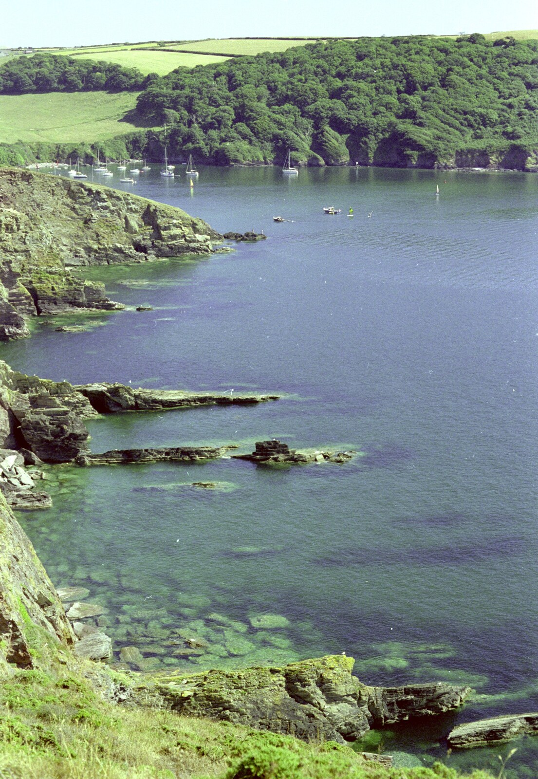 Uni: Country Clubs, On The Beach and Organs, Plymouth - 28th May 1989: Nice cliffs, possibly near the river by Salcombe