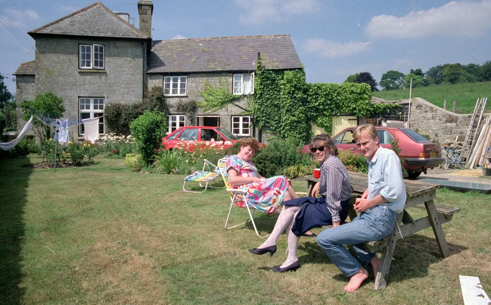 Kate stops off to visit an old friend in Wiltshire, from Uni: A Trip to Yeovil, Shaftesbury, and the Tamar Bridge - 28th May 1989