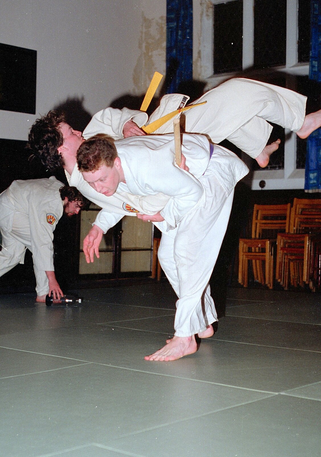 Jiu Jitsu action from Uni: Riki's Barbeque and Dobbs' Jitsu, Plymouth, Devon - 2nd June 1989
